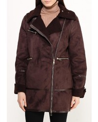 Женская темно-коричневая дубленка от Adrixx