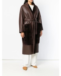 Женская темно-коричневая дубленка от The Row