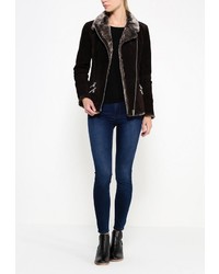 Женская темно-коричневая дубленка от Oakwood