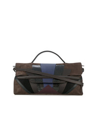 Темно-коричневая замшевая большая сумка от Zanellato