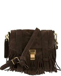 Темно-коричневая замшевая сумка-саквояж от Proenza Schouler