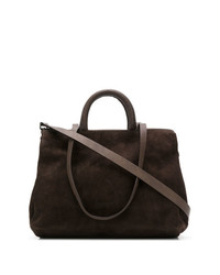 Темно-коричневая замшевая сумка через плечо от Marsèll