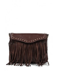 Темно-коричневая замшевая сумка через плечо от Renee Kler