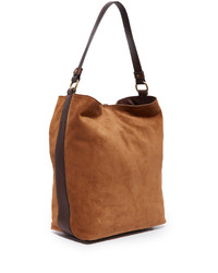 Женская темно-коричневая замшевая сумка от Frye