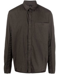 Мужская темно-коричневая классическая рубашка от Transit