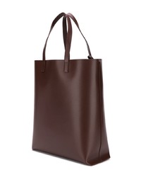 Мужская темно-коричневая кожаная большая сумка от Saint Laurent