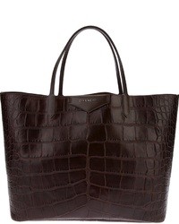 Темно-коричневая кожаная большая сумка от Givenchy