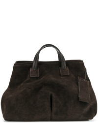 Темно-коричневая кожаная большая сумка от Marsèll