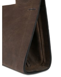 Темно-коричневая кожаная большая сумка от Cecchi De Rossi