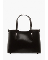 Темно-коричневая кожаная большая сумка от Suffle