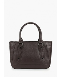 Темно-коричневая кожаная большая сумка от Trendy Bags