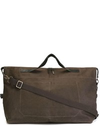 Мужская темно-коричневая кожаная дорожная сумка от Ally Capellino