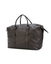 Мужская темно-коричневая кожаная дорожная сумка от Zanellato