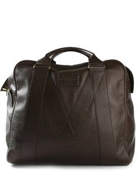 Мужская темно-коричневая кожаная дорожная сумка от Marc by Marc Jacobs
