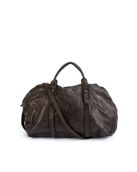 Мужская темно-коричневая кожаная дорожная сумка от Numero 10