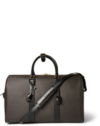 Мужская темно-коричневая кожаная дорожная сумка от Saint Laurent