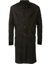 Мужская темно-коричневая кожаная куртка от Giorgio Brato