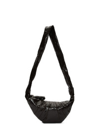 Темно-коричневая кожаная поясная сумка от Lemaire