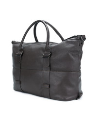 Женская темно-коричневая кожаная спортивная сумка от Zanellato