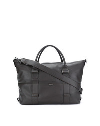 Женская темно-коричневая кожаная спортивная сумка от Zanellato