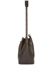 Темно-коричневая кожаная сумка-мешок от Pb 0110