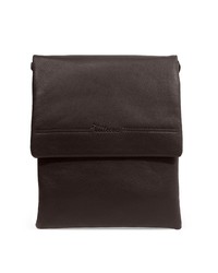 Темно-коричневая кожаная сумка почтальона от Pellecon
