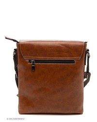 Темно-коричневая кожаная сумка почтальона от WASCO