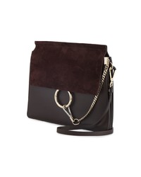 Темно-коричневая кожаная сумка-саквояж от Chloé