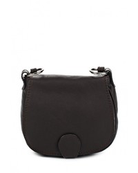 Темно-коричневая кожаная сумка через плечо от Roberta Rossi