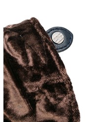 Темно-коричневая кожаная сумка через плечо от Zanellato