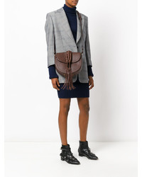 Женская темно-коричневая кожаная сумка от Altuzarra