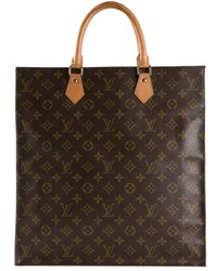 Женская темно-коричневая кожаная сумка от Louis Vuitton
