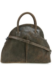 Женская темно-коричневая кожаная сумка от Marsèll