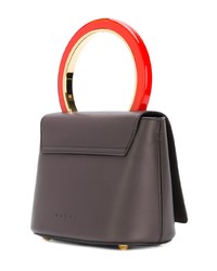 Темно-коричневая кожаная сумочка от Marni