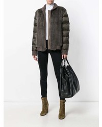 Темно-коричневая короткая шуба от Liska