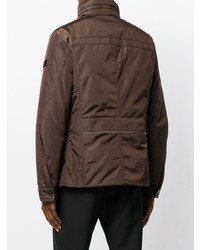 Мужская темно-коричневая куртка в стиле милитари от Peuterey