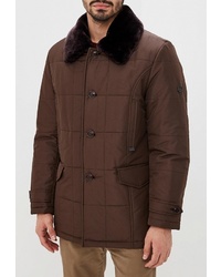 Мужская темно-коричневая куртка-пуховик от Absolutex