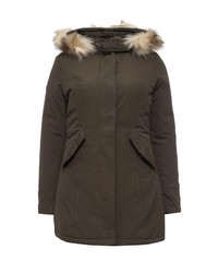 Женская темно-коричневая куртка-пуховик от B.Style