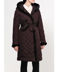 Женская темно-коричневая куртка-пуховик от Baon