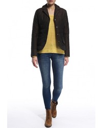 Женская темно-коричневая куртка-пуховик от Baon