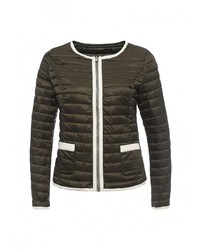 Женская темно-коричневая куртка-пуховик от By Swan