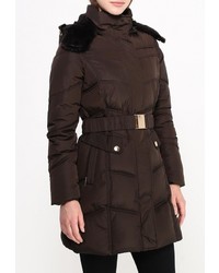 Женская темно-коричневая куртка-пуховик от Fantasy