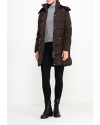 Женская темно-коричневая куртка-пуховик от Fantasy