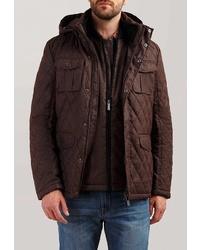 Мужская темно-коричневая куртка-пуховик от FiNN FLARE
