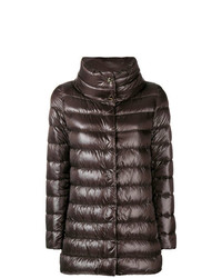 Женская темно-коричневая куртка-пуховик от Herno