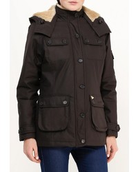 Женская темно-коричневая куртка-пуховик от John Partridge