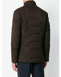 Мужская темно-коричневая куртка-пуховик от Corneliani