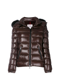Женская темно-коричневая куртка-пуховик от Moncler