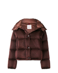 Женская темно-коричневая куртка-пуховик от Moncler