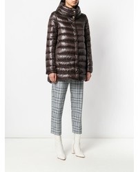 Женская темно-коричневая куртка-пуховик от Herno